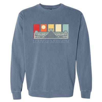 Louvre Museum In Paris France Tourist Garment-Dyed Sweatshirt