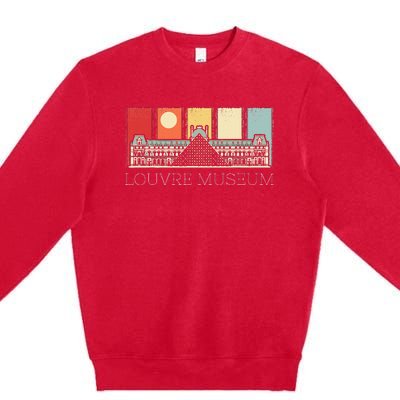 Louvre Museum In Paris France Tourist Premium Crewneck Sweatshirt