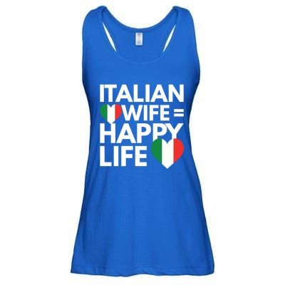 Love My Italian Wife Happy Italian Life Great Gift Ladies Essential Flowy Tank