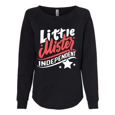 Little Mister Independent 4th Of July Womens California Wash Sweatshirt