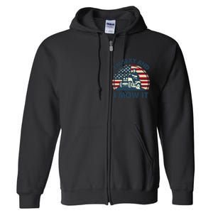 Lawn Mowing Im Sexy I Mow It Funny Mower Gardening Dad Full Zip Hoodie