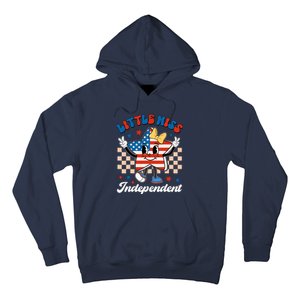 Little Miss Independent 4th Of July Girl Groovy Hoodie