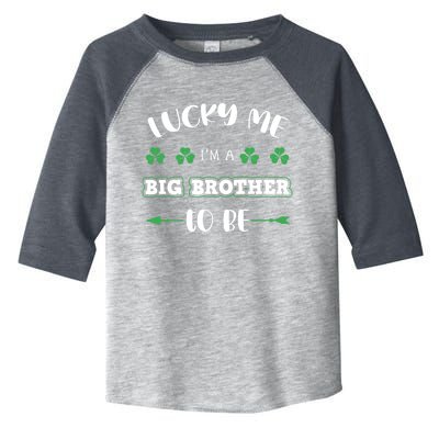 Lucky Me I'm A Big Brother To Be St Patrick's Day Gift Toddler Fine Jersey T-Shirt