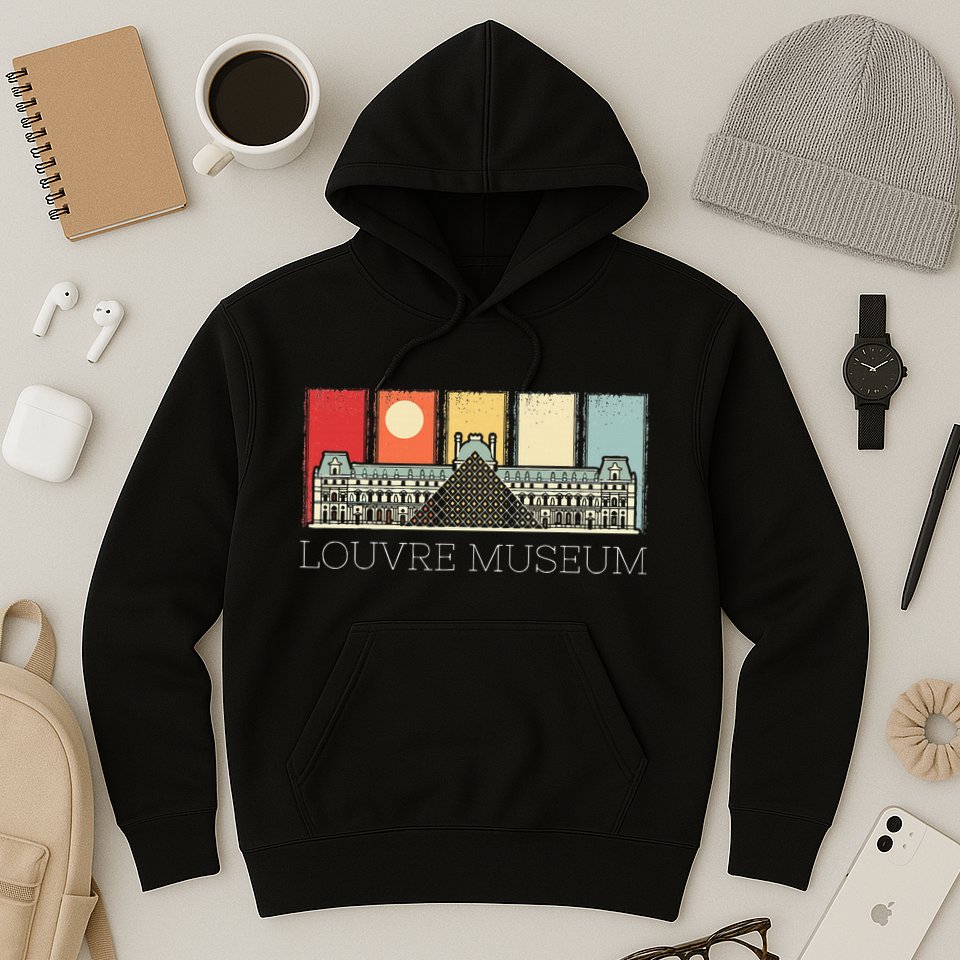 Louvre Museum In Paris France Tourist Hoodie