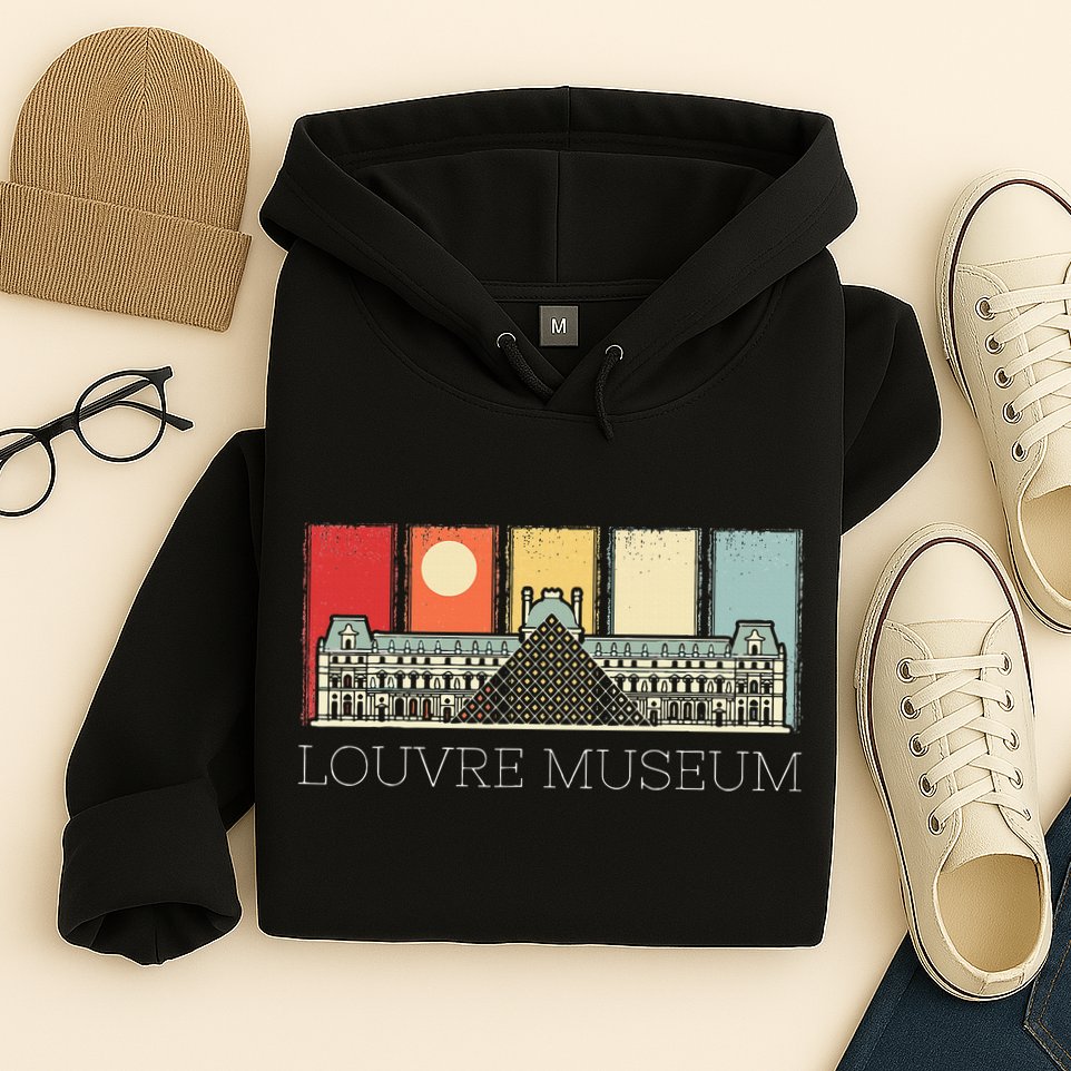 Louvre Museum In Paris France Tourist Hoodie