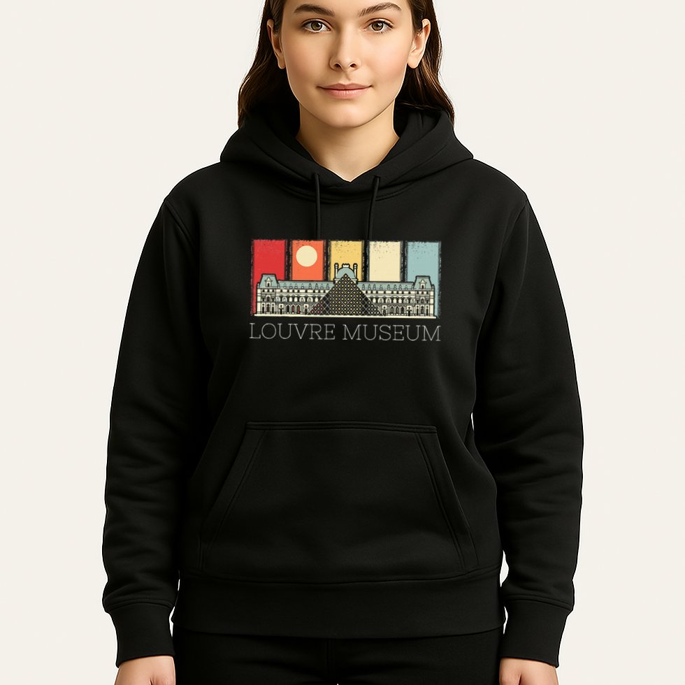 Louvre Museum In Paris France Tourist Hoodie
