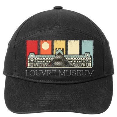 Louvre Museum In Paris France Tourist 7-Panel Snapback Hat