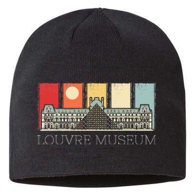 Louvre Museum In Paris France Tourist Sustainable Beanie