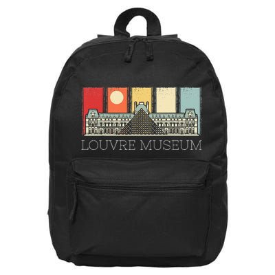 Louvre Museum In Paris France Tourist 16 in Basic Backpack