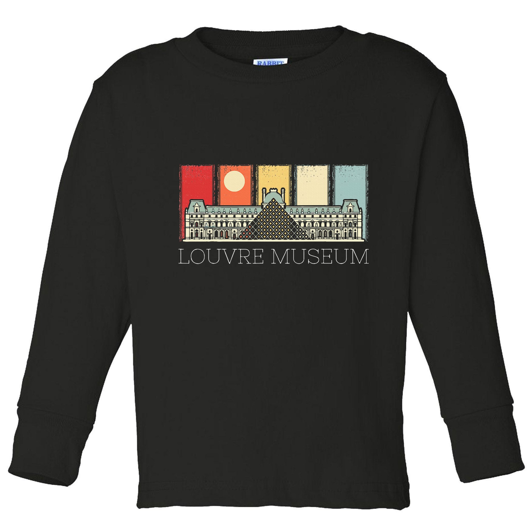 Louvre Museum In Paris France Tourist Toddler Long Sleeve Shirt