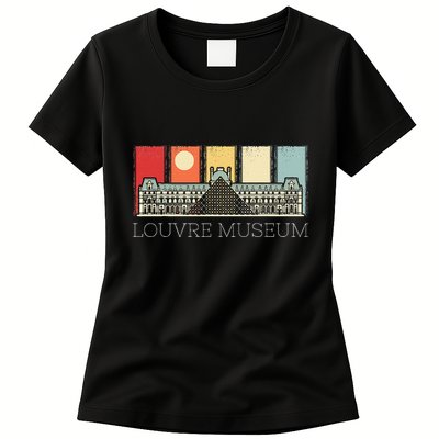 Louvre Museum In Paris France Tourist Womens T-Shirt