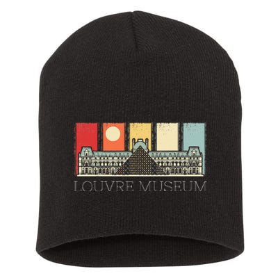 Louvre Museum In Paris France Tourist Short Acrylic Beanie