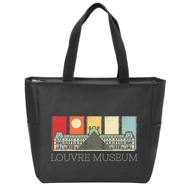 Louvre Museum In Paris France Tourist Zip Tote Bag