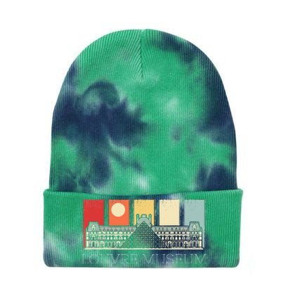 Louvre Museum In Paris France Tourist Tie Dye 12in Knit Beanie