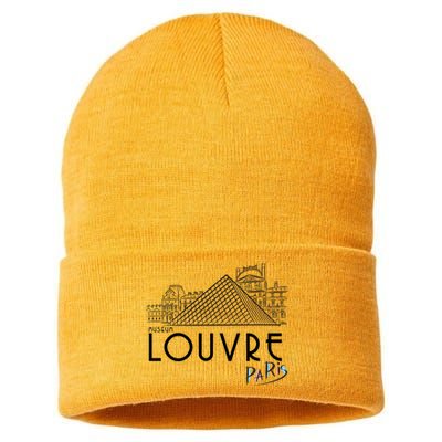 Louvre Museum In Paris Sustainable Knit Beanie