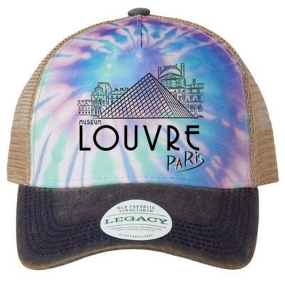 Louvre Museum In Paris Legacy Tie Dye Trucker Hat