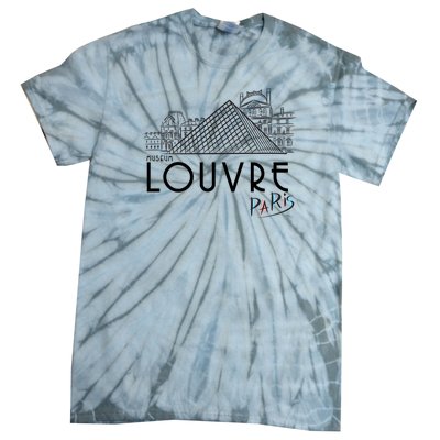 Louvre Museum In Paris Tie-Dye T-Shirt