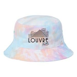 Louvre Museum In Paris Tie Dye Newport Bucket Hat