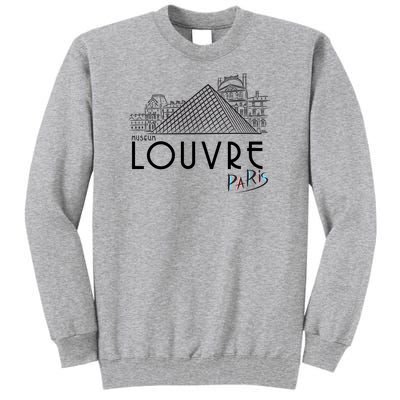 Louvre Museum In Paris Tall Sweatshirt