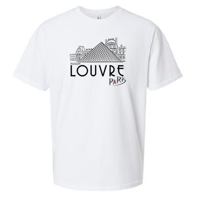 Louvre Museum In Paris Sueded Cloud Jersey T-Shirt