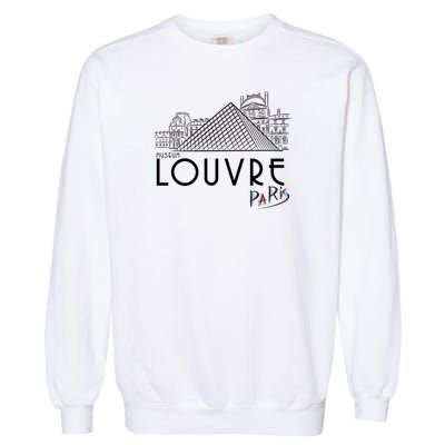 Louvre Museum In Paris Garment-Dyed Sweatshirt