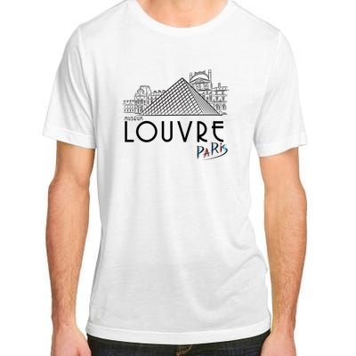 Louvre Museum In Paris Adult ChromaSoft Performance T-Shirt