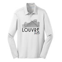 Louvre Museum In Paris Silk Touch Performance Long Sleeve Polo