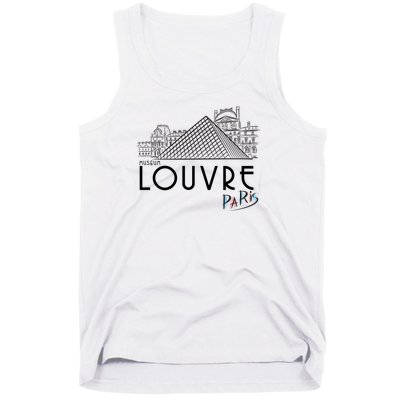 Louvre Museum In Paris Tank Top