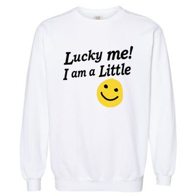 Lucky Me I'm A Little Pledge Rush Alumnae Sorority Garment-Dyed Sweatshirt