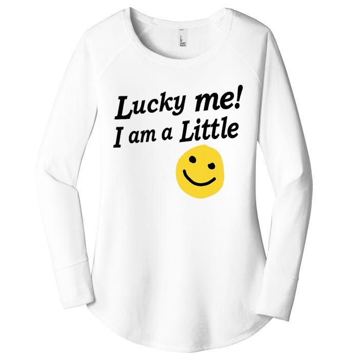 Lucky Me I'm A Little Pledge Rush Alumnae Sorority Women's Perfect Tri Tunic Long Sleeve Shirt