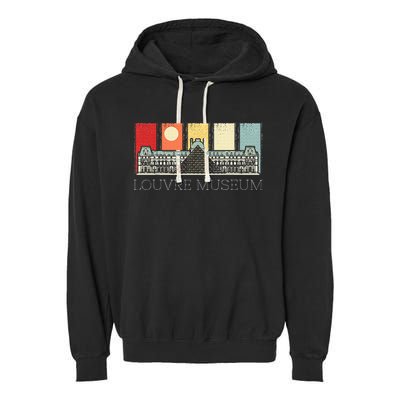 Louvre Museum In Paris France Tourist Garment-Dyed Fleece Hoodie