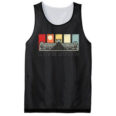 Louvre Museum In Paris France Tourist Mesh Reversible Basketball Jersey Tank