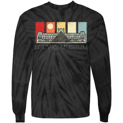 Louvre Museum In Paris France Tourist Tie-Dye Long Sleeve Shirt