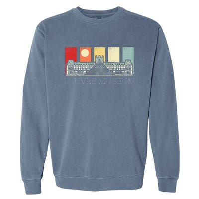 Louvre Museum In Paris France Tourist Garment-Dyed Sweatshirt