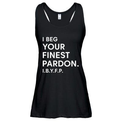 Landon Mauk I Beg Your Finest Pardon I.B.Y.F.P Ladies Essential Flowy Tank