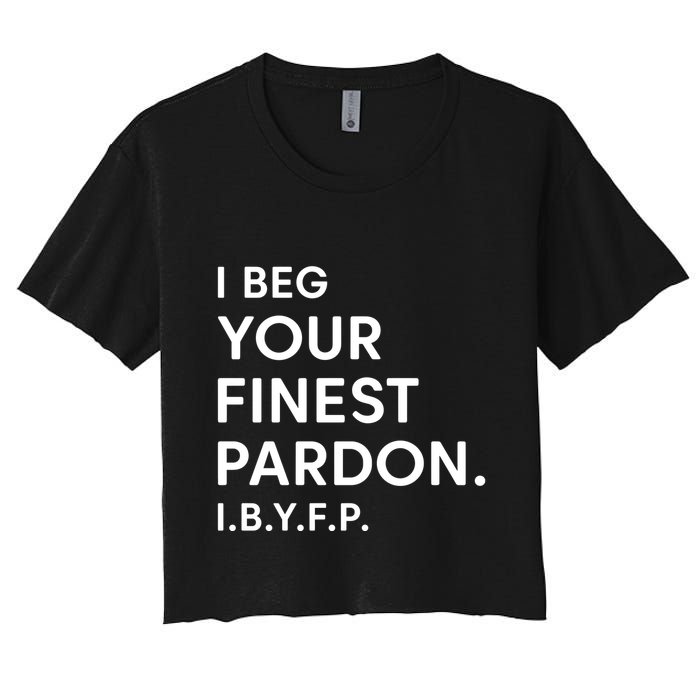 Landon Mauk I Beg Your Finest Pardon I.B.Y.F.P Crop Top