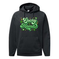 Lucky Mama Irish green St. Patricks Day Performance Fleece Hoodie