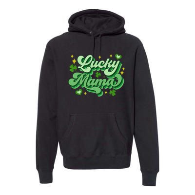 Lucky Mama Irish green St. Patricks Day Premium Hoodie