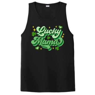 Lucky Mama Irish green St. Patricks Day PosiCharge Competitor Tank