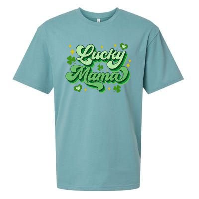 Lucky Mama Irish green St. Patricks Day Sueded Cloud Jersey T-Shirt