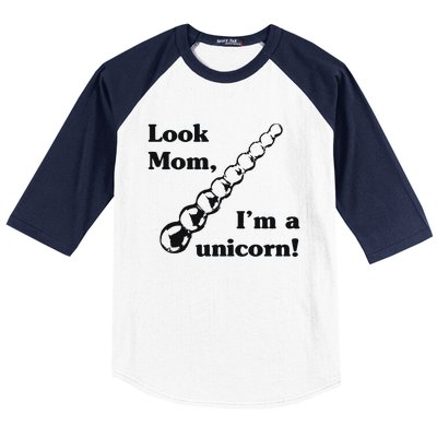 Look Mom I’m A Unicorn Baseball Sleeve Shirt