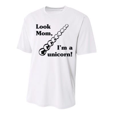 Look Mom I’m A Unicorn Performance Sprint T-Shirt