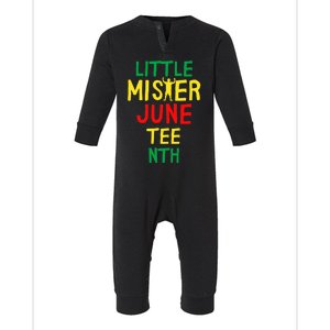 Little Mister Juneteenth Black Son Cool Gift Infant Fleece One Piece