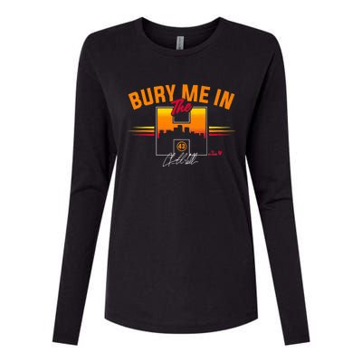 Lance McCullers Jr. Bury Me In The H Houston Baseball Womens Cotton Relaxed Long Sleeve T-Shirt