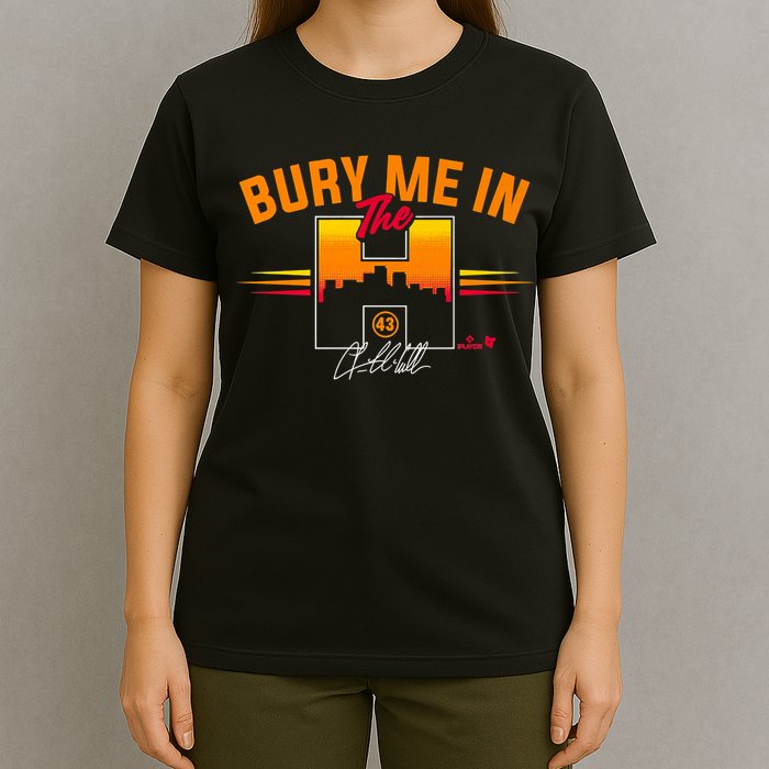 Lance McCullers Jr. Bury Me In The H Houston Baseball T-Shirt