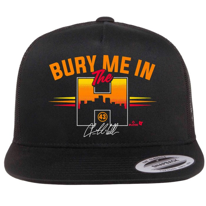 Lance McCullers Jr. Bury Me In The H Houston Baseball Flat Bill Trucker Hat