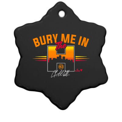 Lance McCullers Jr. Bury Me In The H Houston Baseball Ceramic Star Ornament