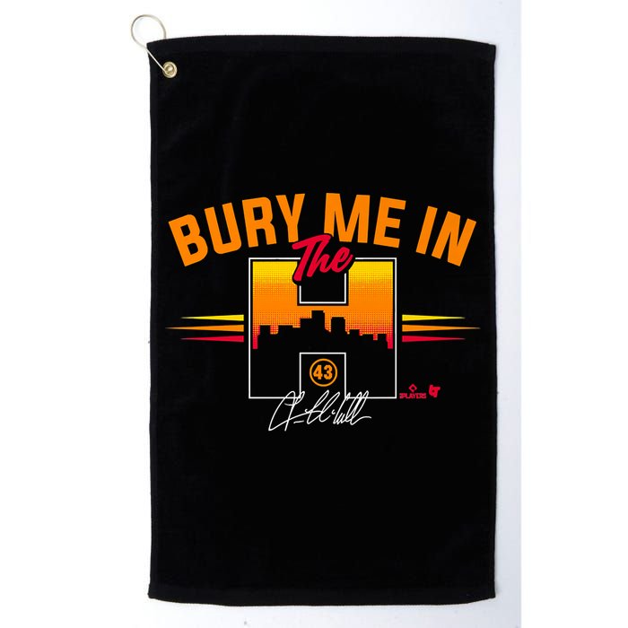 Lance McCullers Jr. Bury Me In The H Houston Baseball Golf Towel