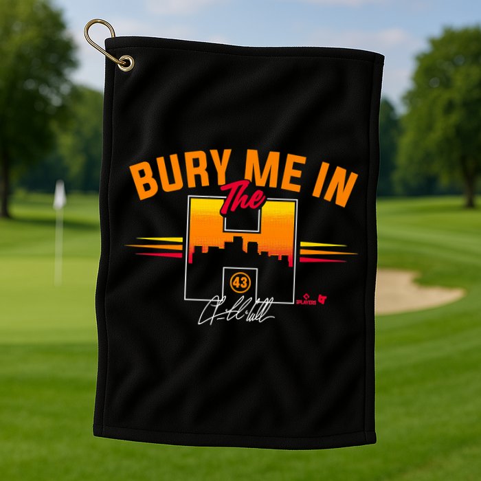 Lance McCullers Jr. Bury Me In The H Houston Baseball Golf Towel