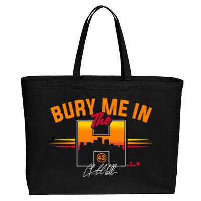 Lance McCullers Jr. Bury Me In The H Houston Baseball Cotton Canvas Jumbo Tote